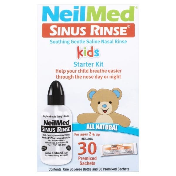 NeilMed Sinus Rinse Kids Starter Kit with Premixed Sachets 30 Pack NeilMed Sinus Rinse Kids Starter Kit with Premixed Sachets 30 Pack