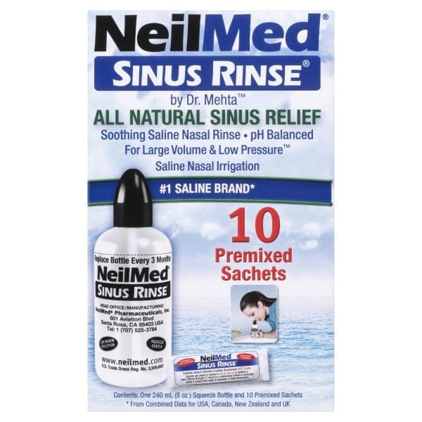 NeilMed Sinus Rinse with Premixed Sachets Kit 10 Pack NeilMed Sinus Rinse with Premixed Sachets Kit 10 Pack