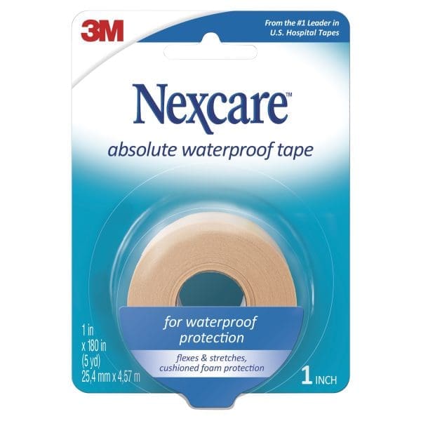 Nexcare Absolute Waterproof Tape 25.4mm X 4.5mm - 1 roll