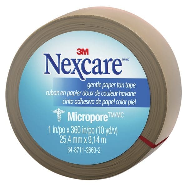 Nexcare Micropore Paper Tape Tan 25mm - 1 roll Nexcare Micropore Paper Tape Tan 25mm - 1 roll