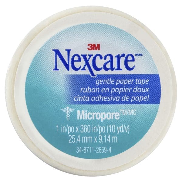 Nexcare Micropore Paper Tape White 25mm x 9.1m - 1 roll