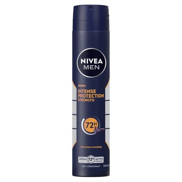 NIVEA MEN Intense Protection Strength Anti-Perspirant Aerosol 250ml NIVEA MEN Intense Protection Strength Anti-Perspirant Aerosol 250ml