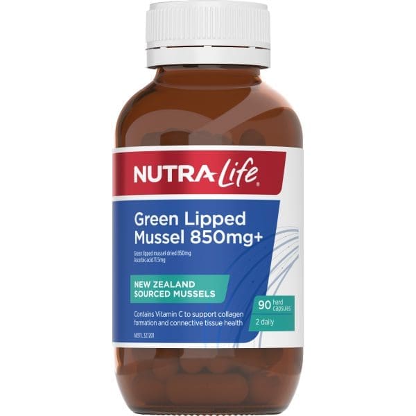Nutra-Life Green Lipped Mussel 850mg + 90c Nutra-Life Green Lipped Mussel 850mg + 90c