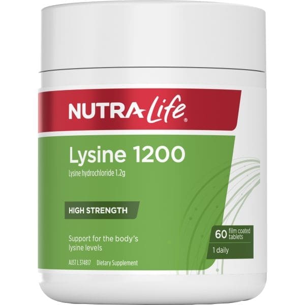 Nutra-Life Lysine 1200 60 Tablets