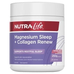 Nutra-Life Magnesium Sleep + Collagen Renew (Berry) Powder 250g