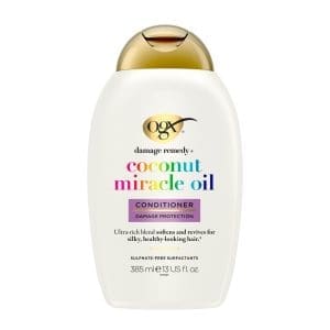 Ogx Extra Strength Damage Remedy + Hydrating & Repairing Coconut Miracle Oil Conditioner For Damaged & Dry Hair 385mL