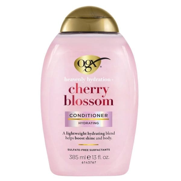 Ogx Heavenly Hydration + Shine Cherry Blossom Conditioner For Thin & Fine Hair 385mL Ogx Heavenly Hydration + Shine Cherry Blossom Conditioner For Thin & Fine Hair 385mL
