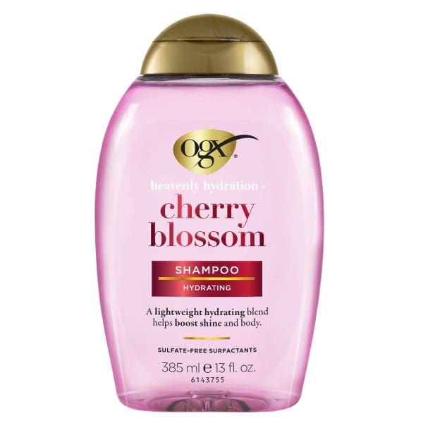 Ogx Heavenly Hydration + Shine Cherry Blossom Shampoo For Thin And Fine Hair 385mL
