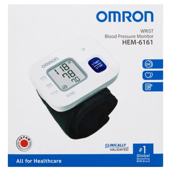 Omron HEM6161 Wrist Blood Pressure Monitor Omron HEM6161 Wrist Blood Pressure Monitor