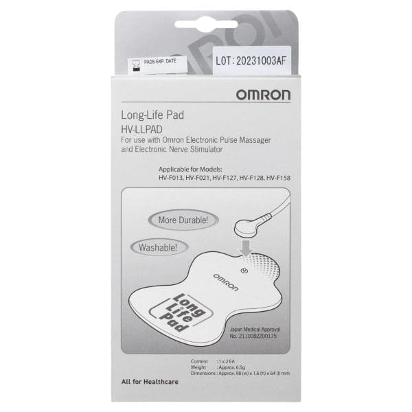Omron TENS Long Life Pads- 1 Set (2 pcs)