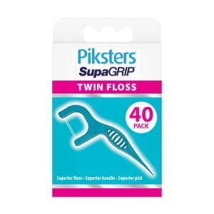 Piksters SupaGRIP Floss Picks Twin 40pk