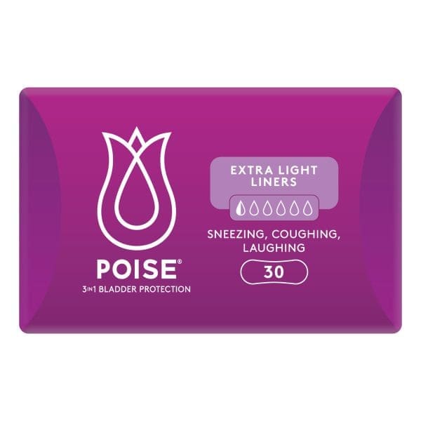 Poise Liners For Bladder Leaks Extra Light 30 Pack