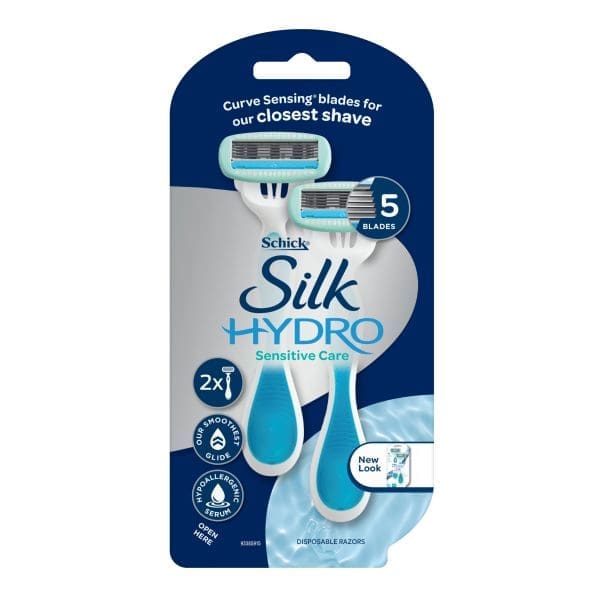 Schick Silk Hydro Sensitive Care Disposable Razors 2pk