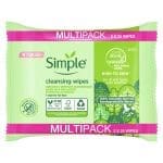 Simple Kind to Skin Biodegradable Cleansing Wipes with vitamin B5, vitamin E and pro amino acids 50 pc