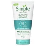 Simple Purifying Gel Facial Wash with witch hazel for clear, shine-free skin 150 ML