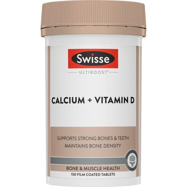 Swisse Ultiboost Calcium + Vitamin D 150 Tablets