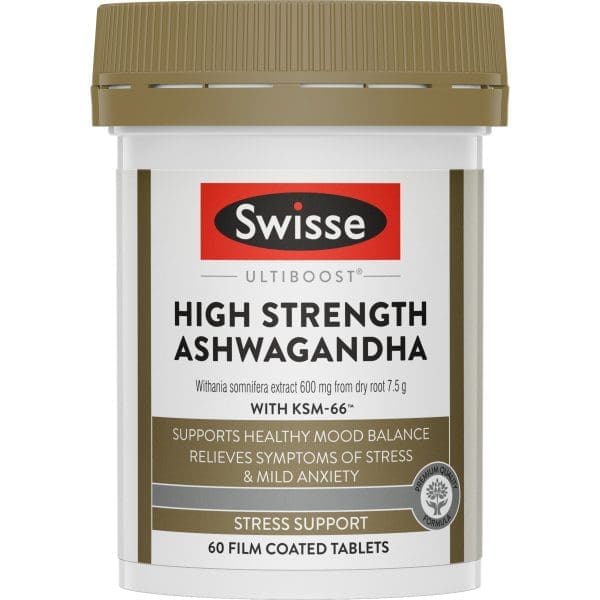 Swisse Ultiboost High Strength Ashwagandha 60 Tablets Swisse Ultiboost High Strength Ashwagandha 60 Tablets