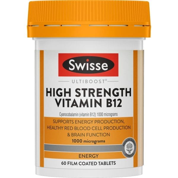 Swisse Ultiboost High Strength Vitamin B12 60 Tablets Swisse Ultiboost High Strength Vitamin B12 60 Tablets