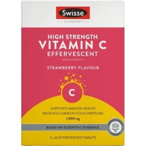 Swisse Ultiboost High Strength Vitamin C Effervescent 60 Tablets