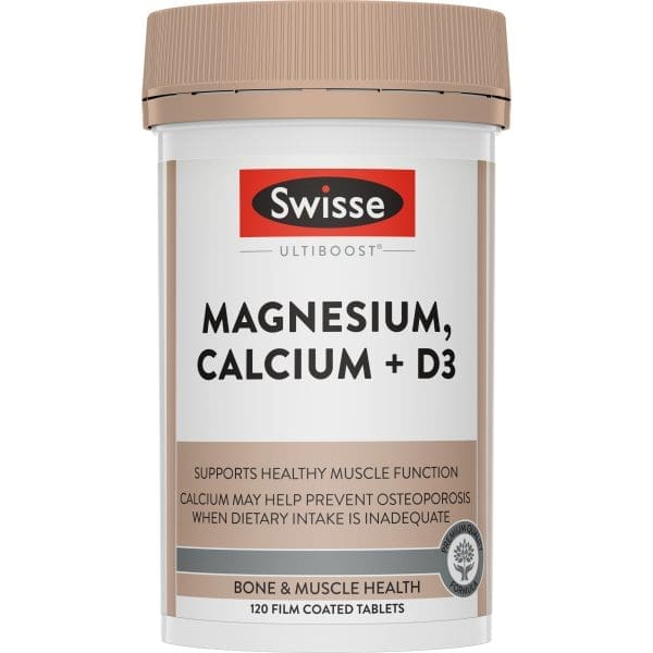 Swisse Ultiboost Magnesium, Calcium + D3 120 Tablets Swisse Ultiboost Magnesium, Calcium + D3 120 Tablets