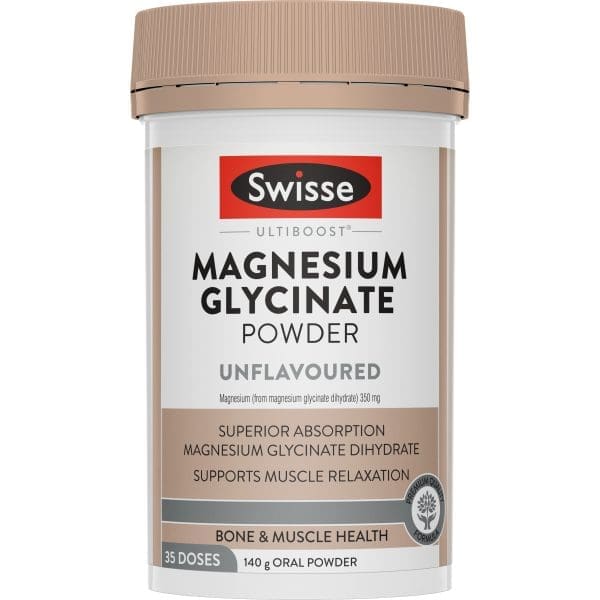 Swisse Ultiboost Magnesium Glycinate Powder Unflavoured 140g