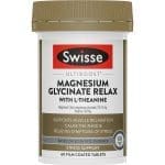 Swisse Ultiboost Magnesium Glycinate Relax With L-Theanine 60 Tablets