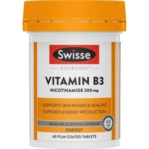 Swisse Ultiboost Vitamin B3 60 Tablets