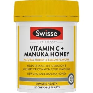 Swisse Ultiboost Vitamin C + Manuka Honey 120 Tablets