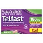 Telfast 180mg 80 Tablets