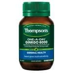 Thompson's One-A-Day Ginkgo 6000 60 Capsules