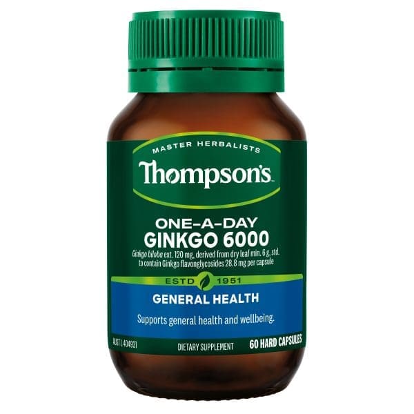 Thompson's One-A-Day Ginkgo 6000 60 Capsules