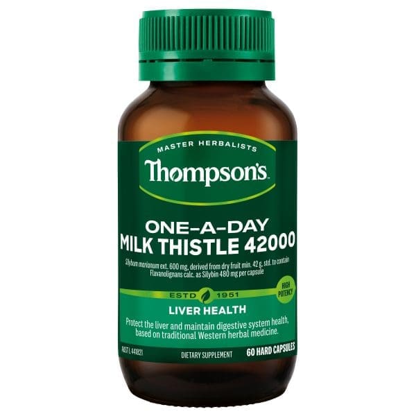 Thompson's One-A-Day Milk Thistle 42000 60 Capsules Thompson's One-A-Day Milk Thistle 42000 60 Capsules
