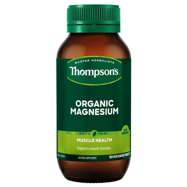 Thompson's Organic Magnesium 120 Tablets