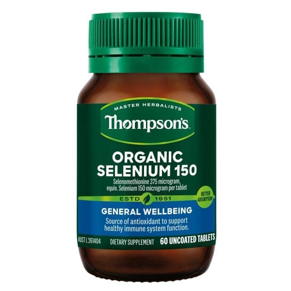 Thompson's Organic Selenium 150 60 Tablets
