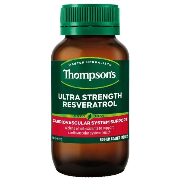Thompson's Ultra Strength Resveratrol 60 Tablets Thompson's Ultra Strength Resveratrol 60 Tablets