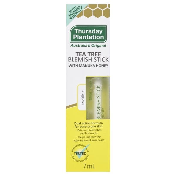 Thursday Plantation Tea Tree Blemish Stick With Manuka Honey 7mL Thursday Plantation Tea Tree Blemish Stick With Manuka Honey 7mL